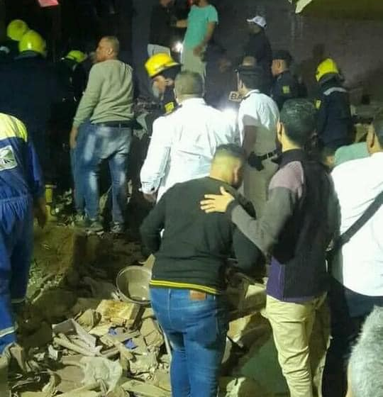  مصرع 3 أشخاص في انهيار منزل بالجيزة