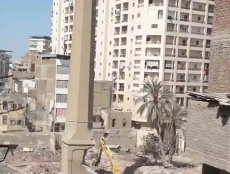  إزالة برج محلج بركات الأثري في دمنهور