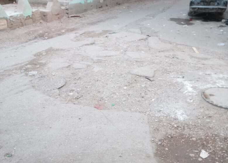 أبوكبير.. شكاوى من تهالك طريق المقابر بأولاد فضل