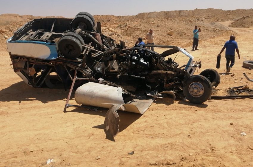  مصرع وإصابة 12 شخصًا في حادث بطريق “القاهرة – العين السخنة”