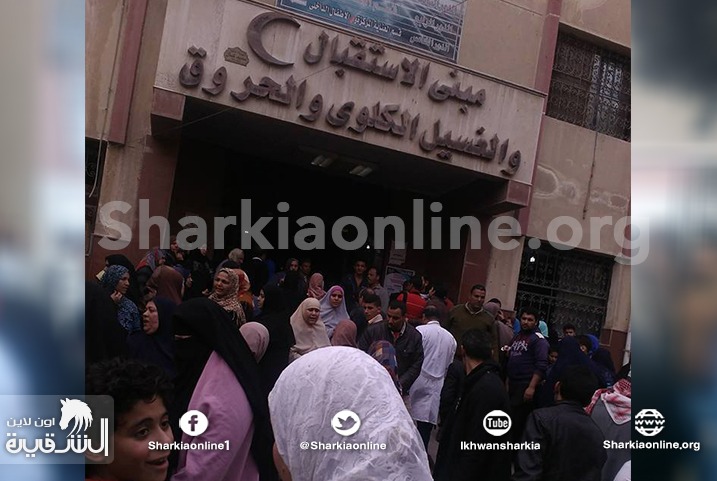  حالة غضب وتجمهر للأهالي بعد تسمم تلاميذ العباسة وارتفاع عدد المصابين إلي 50