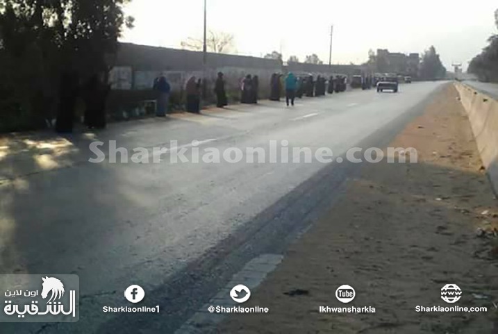  سلاسل بشرية لثوار أبو حماد تطالب بالإفراج عن المعتقلين