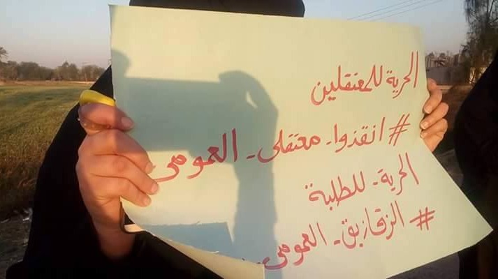  سلسلة بشرية لثوار الزقازيق على طريق القنايات
