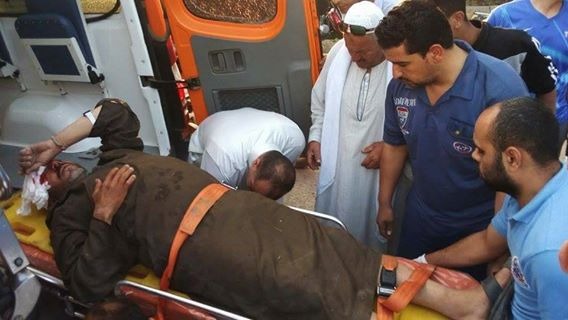  إصابة مواطن في حادث سير أمام كوبري أولاد عمر بالقرين