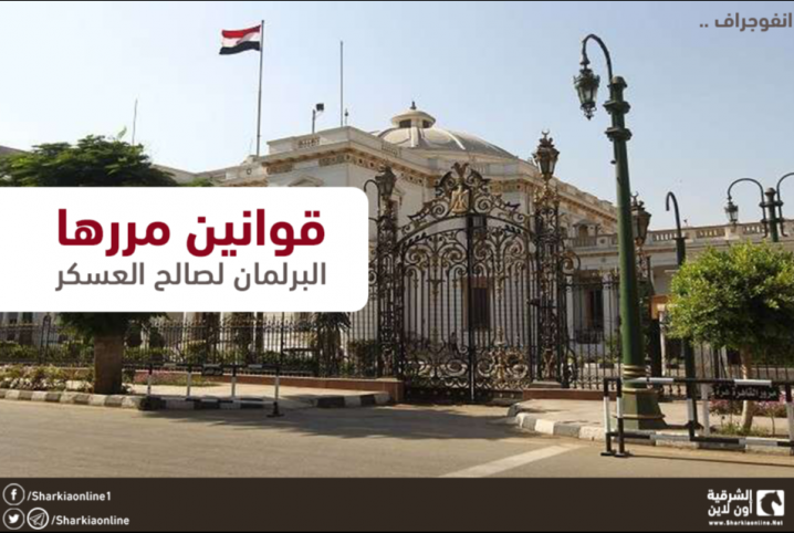  إنفوجراف.. هذه القوانين مررها برلمان السيسي لصالح عسكره