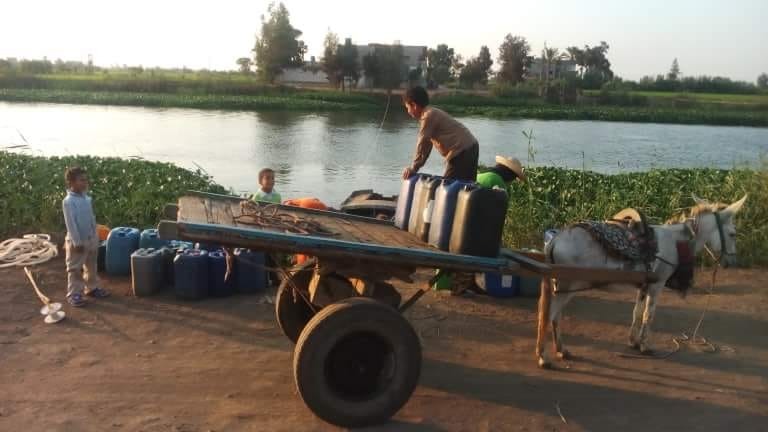  أزمة مياه الشرب تصيب 4 عزب بصان الحجر