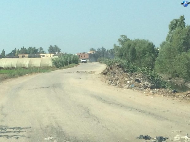  شكوى من ضيق وتهالك طريق ديرب نجم