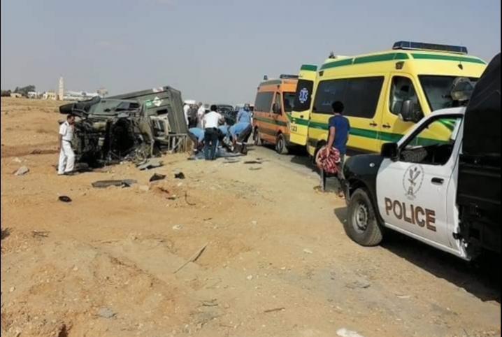  إصابة 5 أشخاص بينهم 2 بحالة خطرة في حادث تصادم ببلبيس