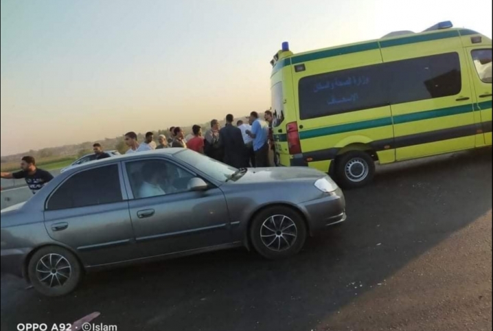  مصرع وإصابة 4 أشخاص في انقلاب سيارة ببلبيس