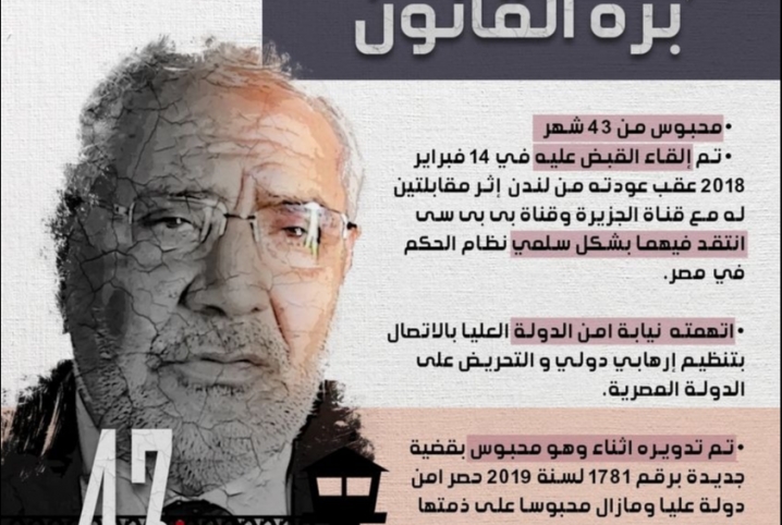  حملة “#جوه_السجن_بره_القانون” تندد باعتقال رئيس حزب مصر القوية