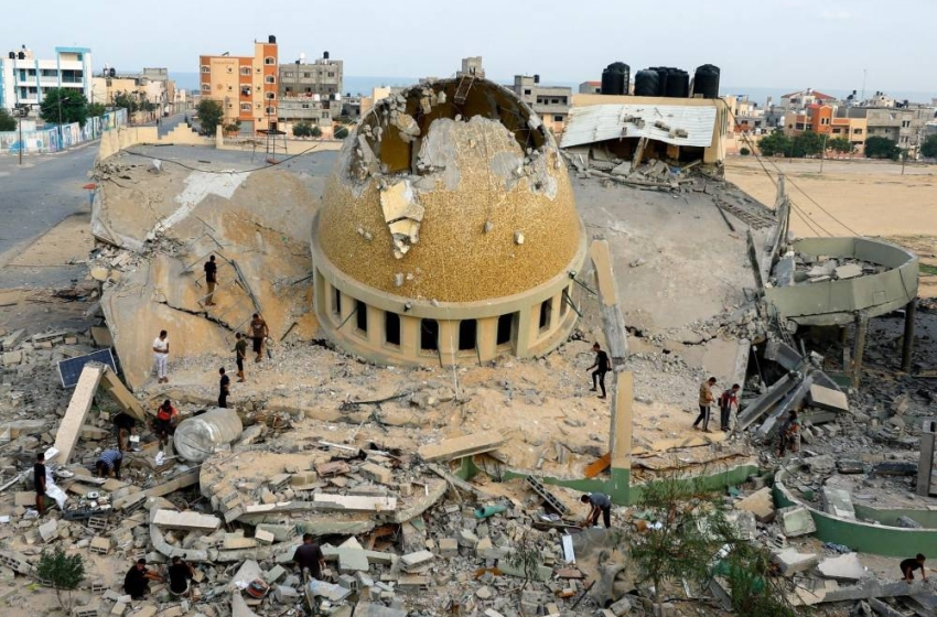  الاحتلال يدمر 31 مسجدًا وأضرار بالغة في 3 كنائس بغزة