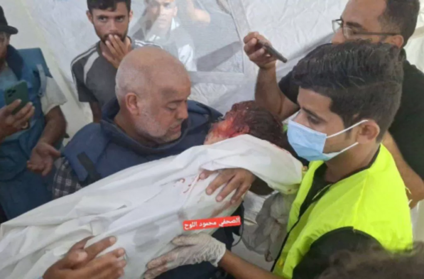  استشهاد زوجة وابن وابنة مراسل “الجزيرة” في غزة وائل الدحدوح