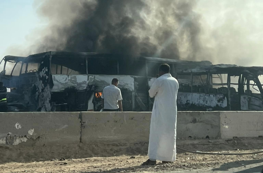 مصرع وإصابة العشرات في حادث تصادم بطريق الإسكندرية الصحراوي